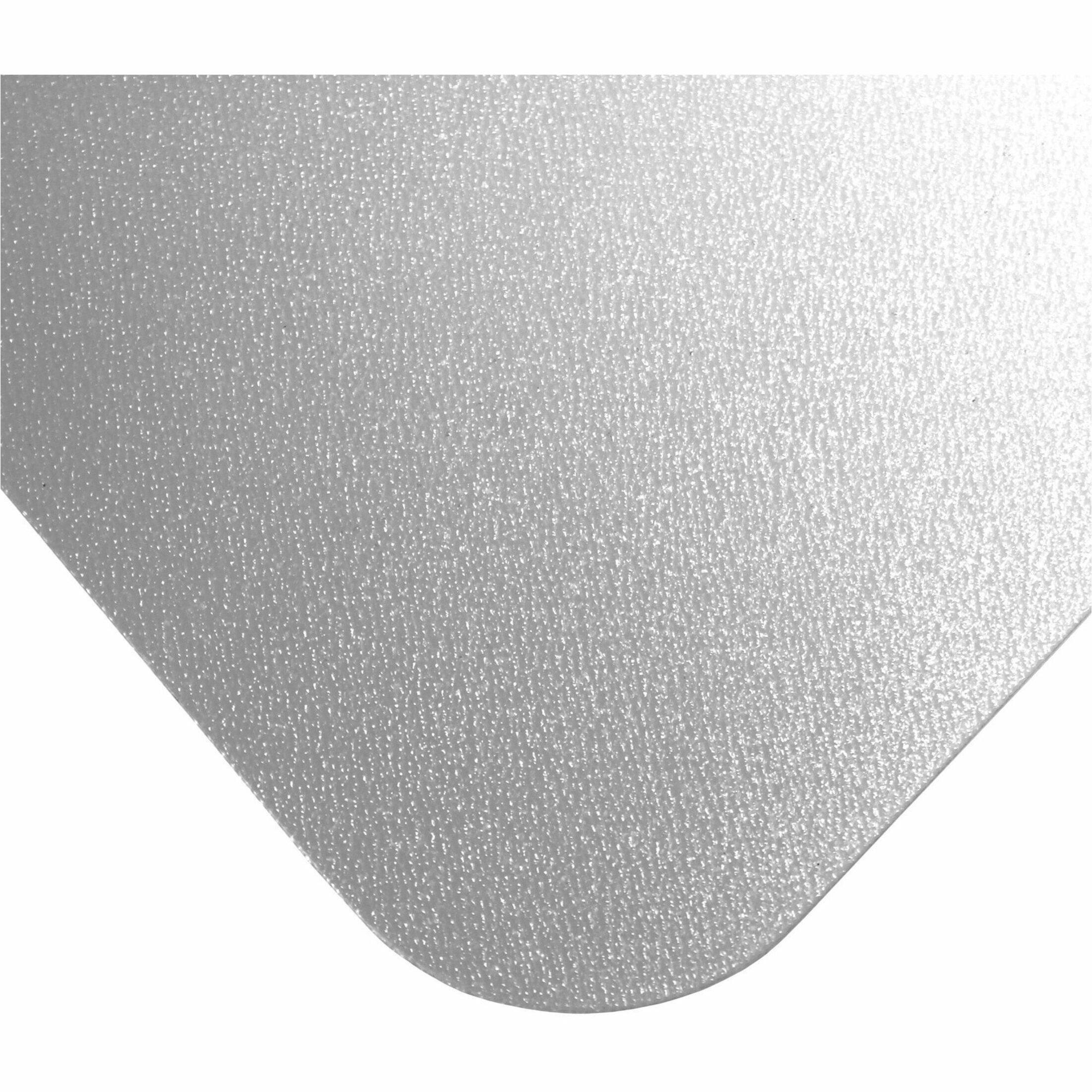 Left. Floortex - Floortex BioPlus Eco Friendly Carbon Neutral Chair Mat for Hard Floors - 35'' x 47'' - Clear.