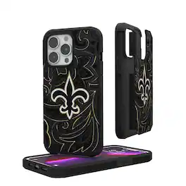Keyscaper - NFL - New Orleans Saints iPhone Rugged Paisley Design Case - 15 - Multicolor