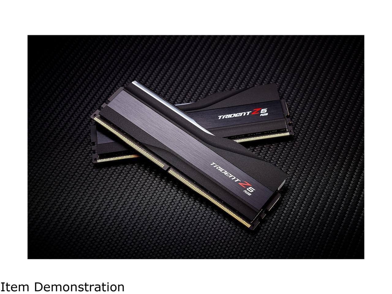 Refurbished G.SKILL Trident Z5 RGB 32GB DDR5 6400MHz RAM Black F5
