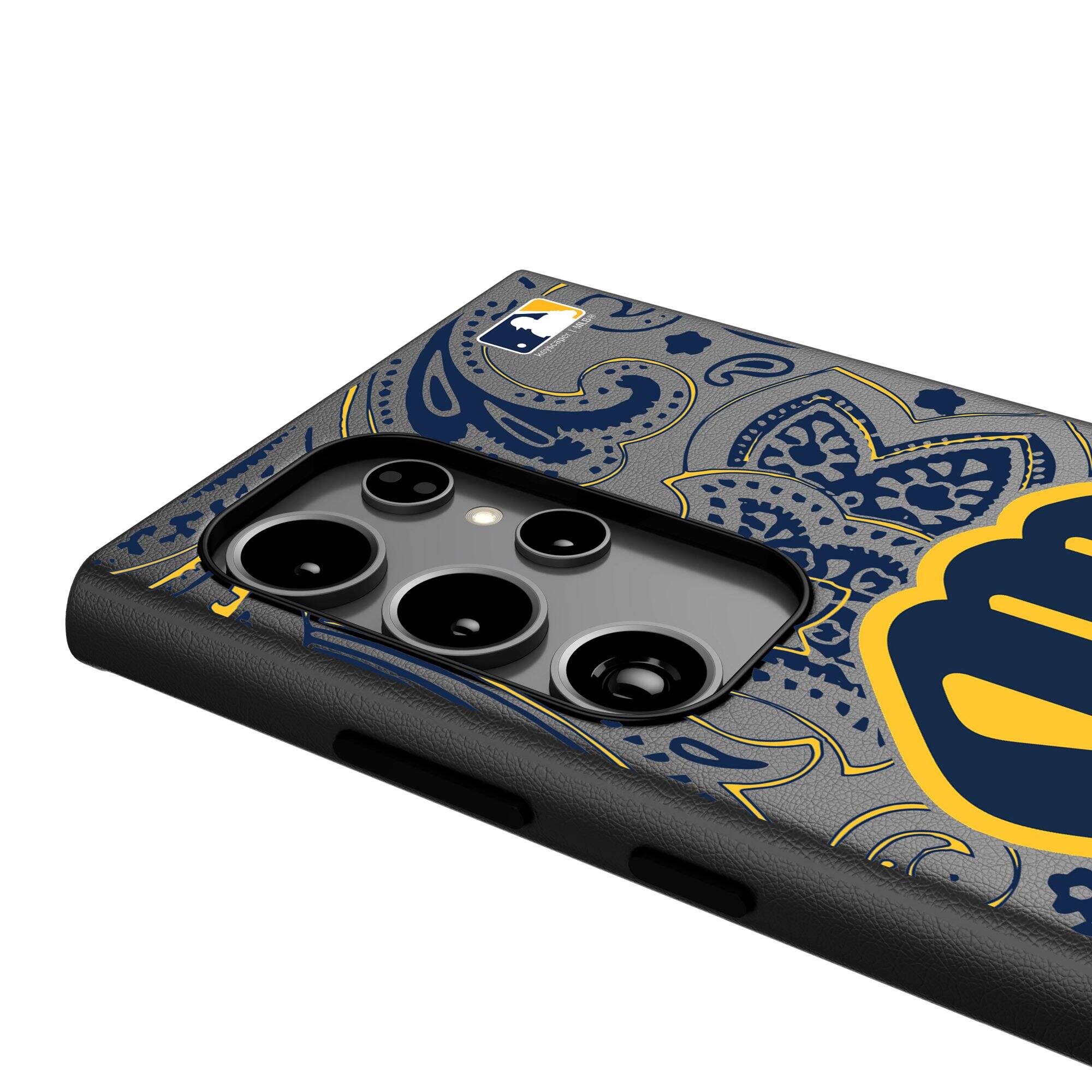 Alt View 3. Keyscaper - Paisley Galaxy Magnetic Bump Case - S25 Ultra - Black.
