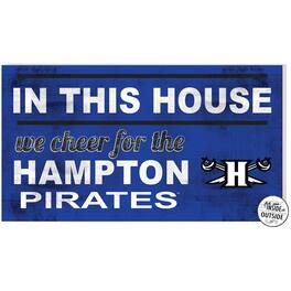 Jardine - Hampton Pirates 11'' x 20'' Indoor/Outdoor In This House Sign - White