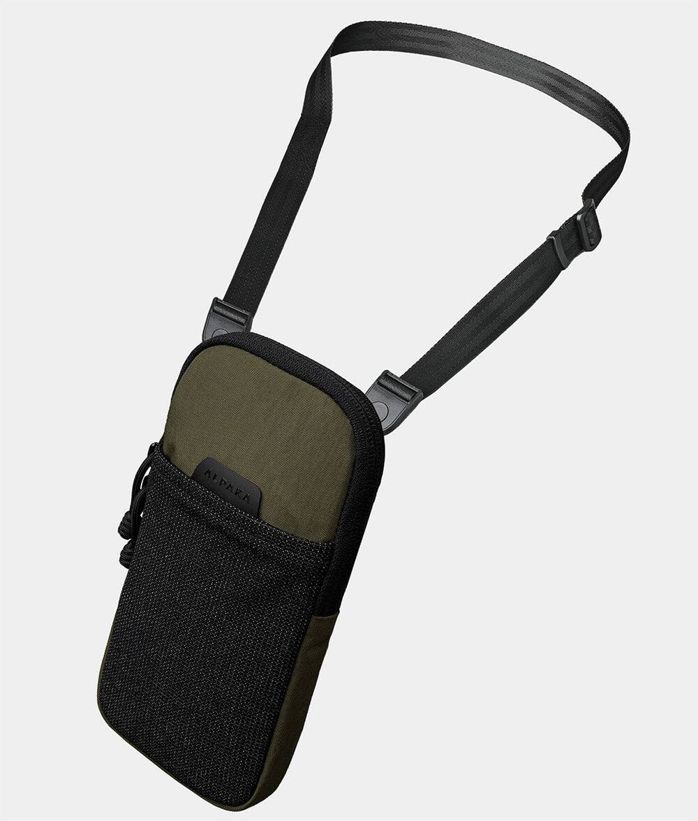ALPAKA - Men’s Sling Bag & Belt Bag - Slim Crossbody Phone Sling with Card Sleeve and Phone Pocket - Green Axoflux 400D Washed Nylon price history on PriceWatchPro