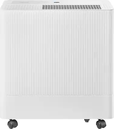 Front. Insignia™ - 3,000 Sq. Ft. 50-Pint Portable Dehumidifier with 6.34 qt Bucket Capacity and ENERGY STAR Certification - White.