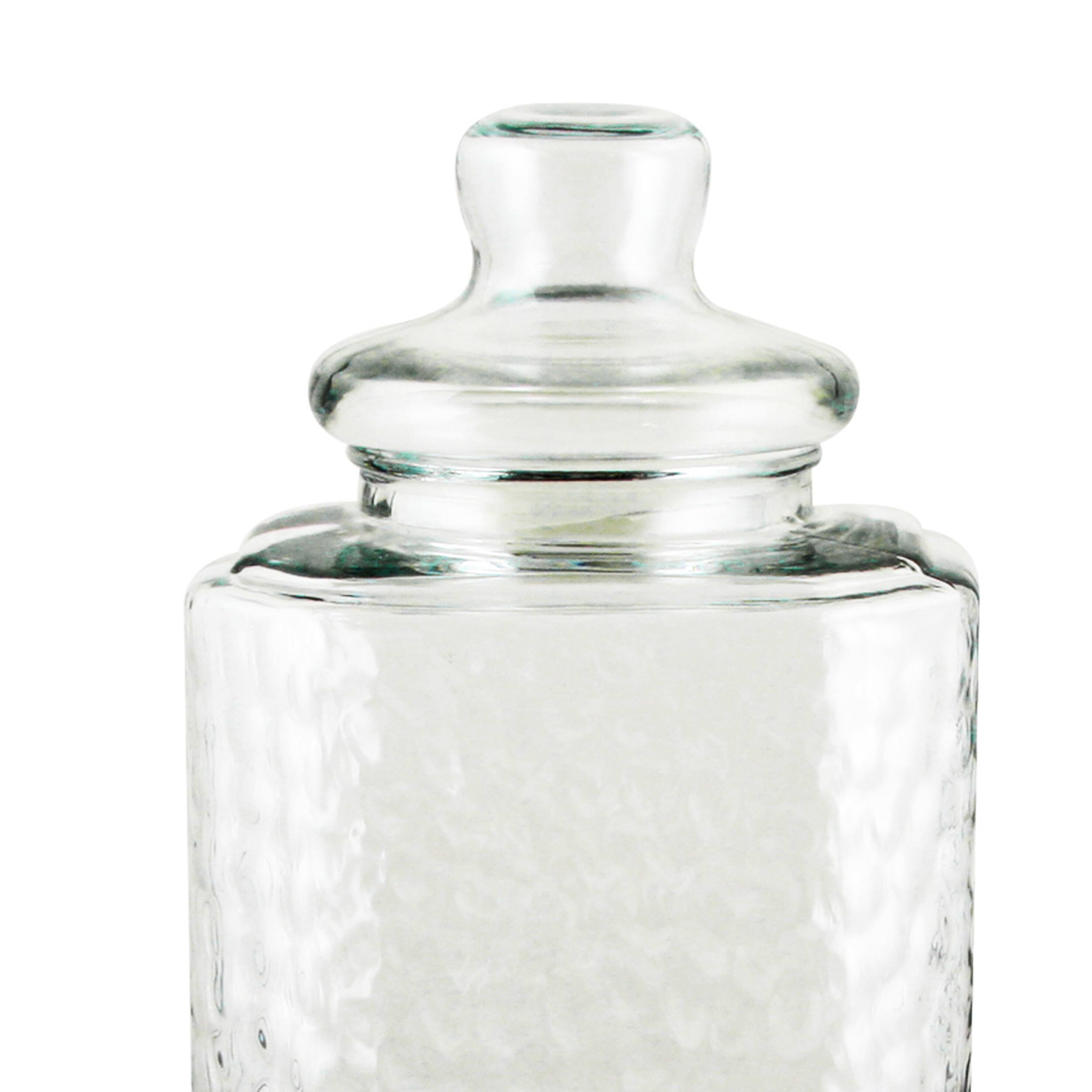 Alt View 1. Gibson - Gibson Home Moreauville 3 Piece 2.25 Gallon Square Embossed Glass Beverage Dispenser with Wire Stand - Clear.