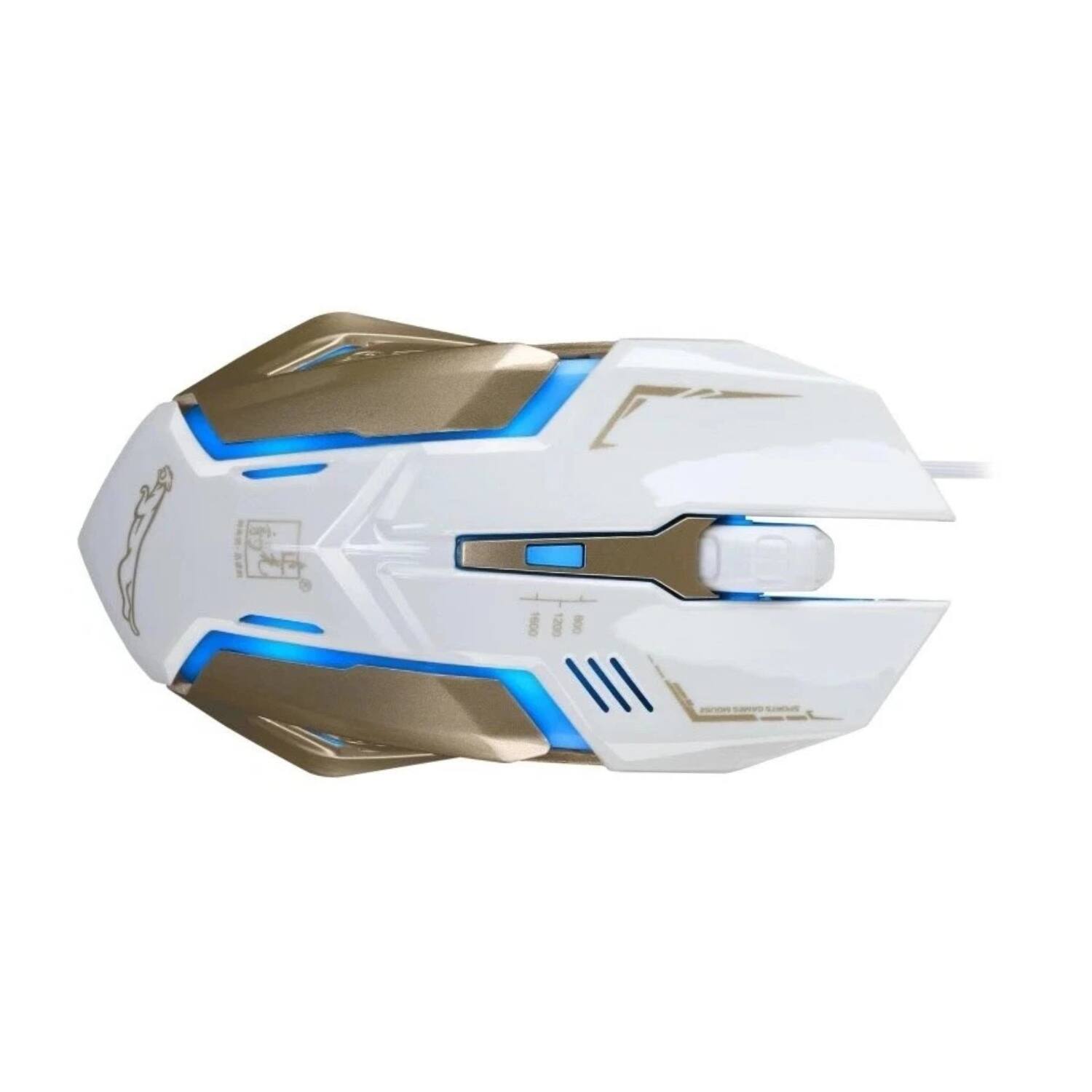 Back. Stock Preferred - USB Wired Gaming Mouse with LED Breathing Lights White - White.