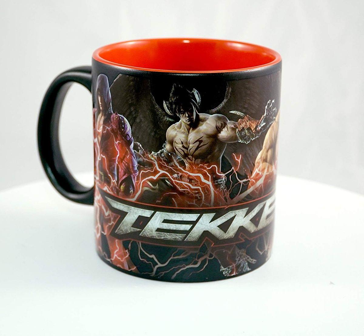 Alt View 10. Just Funky - Tekken 7 Jin/ Kazuya/ Heihachi 20oz Ceramic Coffee Mug - Black.
