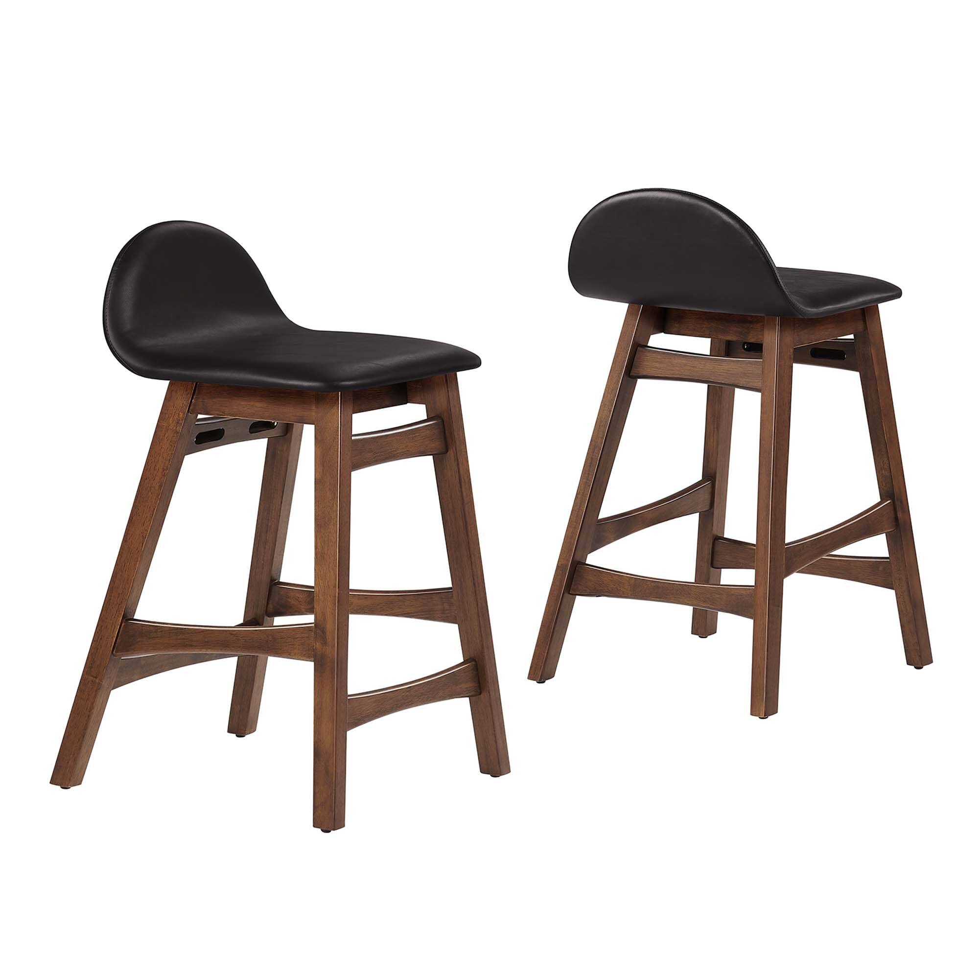 Alt View 4. Modway - Juno Wood Counter Stool Set of 2 by Modway - 0.