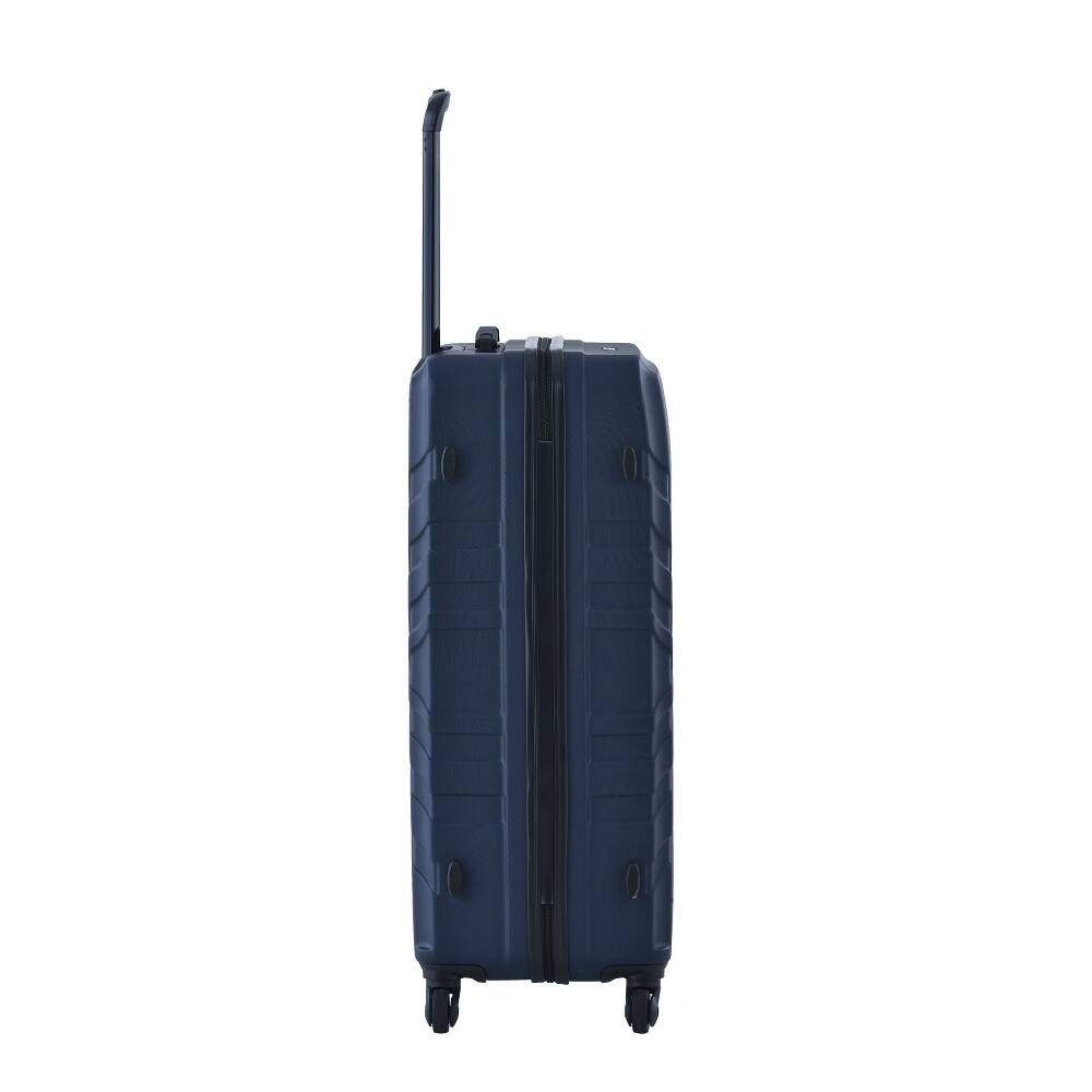 Alt View 3. Ropilly - Ropilly 3 Piece Luggage Set ABS Hard Shell Suitcase Set Navy - Navy.