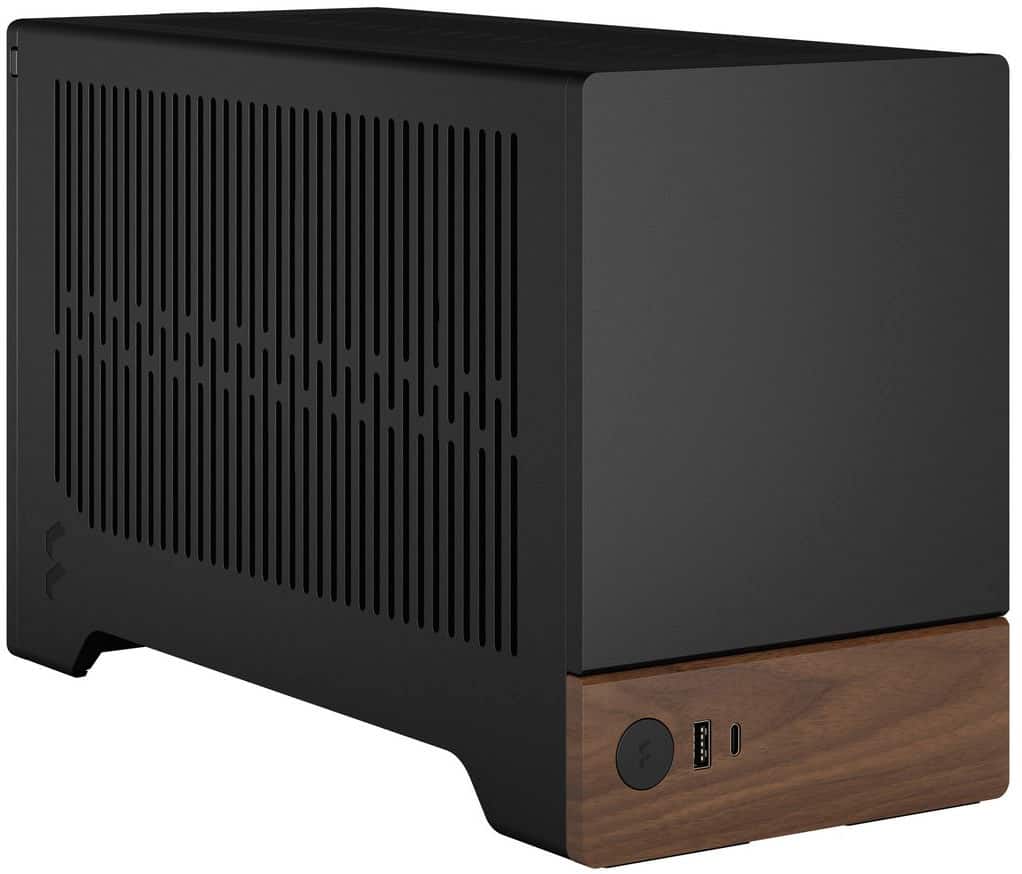 Alt View 18. Fractal Design - Terra Graphite with PCIe 4.0 Riser Mini-ITX Small Form Factor PC Case - Black.