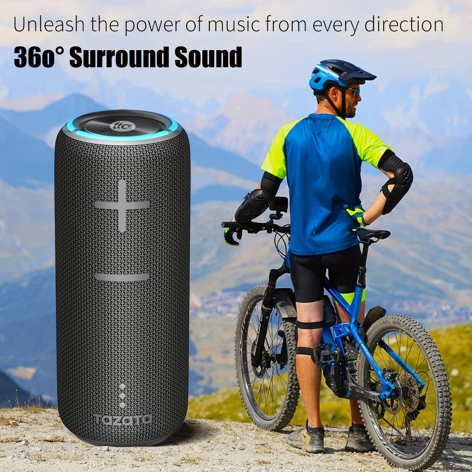 Unleash the power of music from every direction  
360° Surround Sound