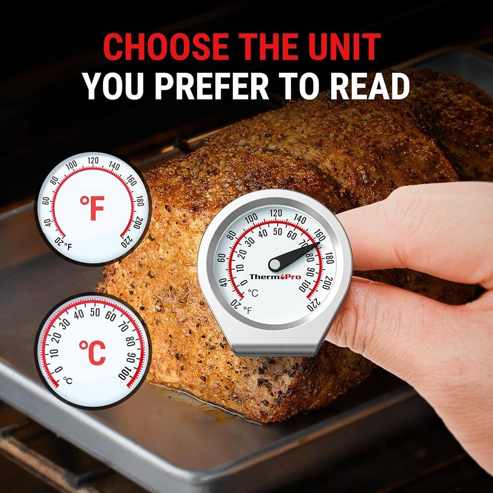 CHOOSE THE UNIT YOU PREFER TO READ

°F

°C

ThermPro

°C

°F