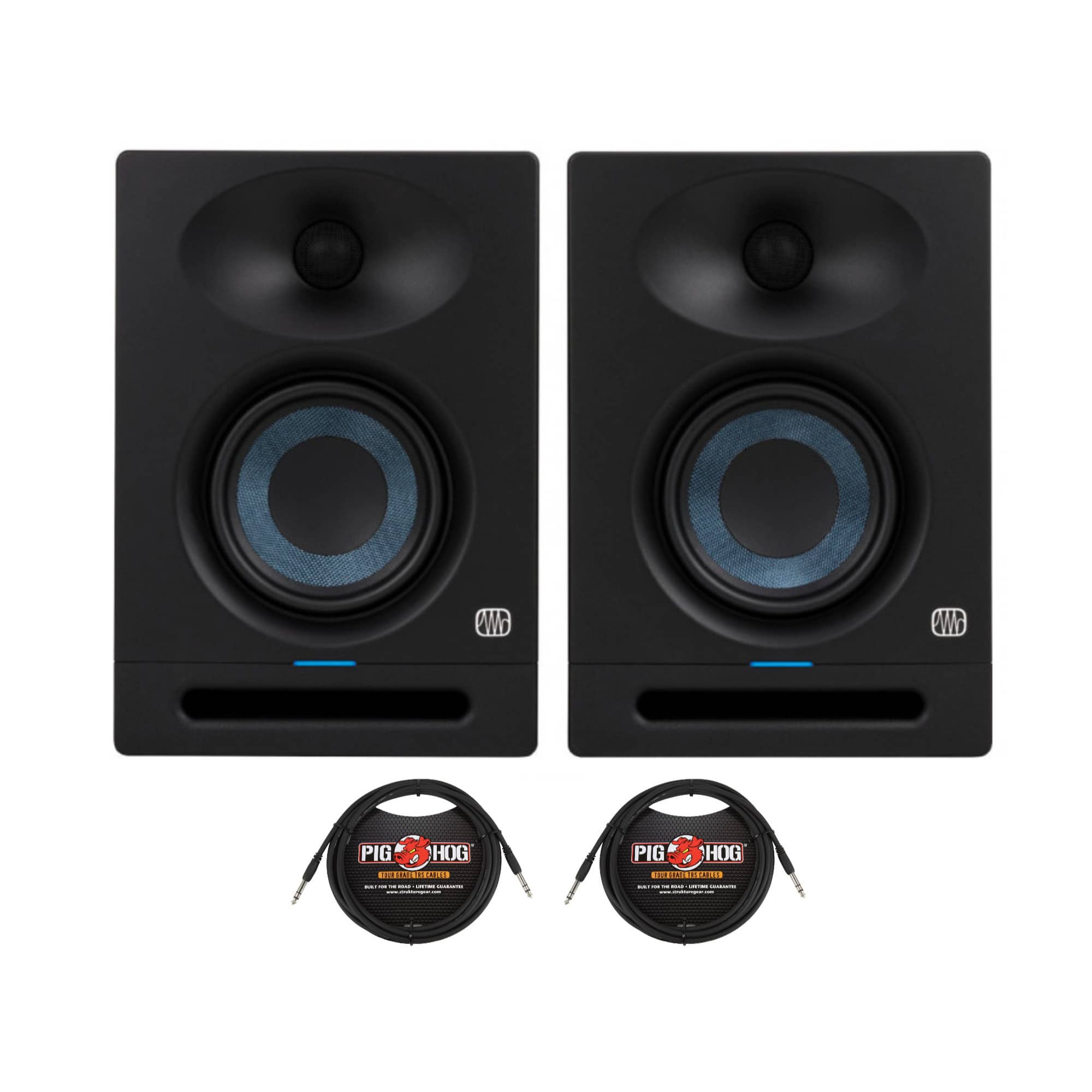 PreSonus - Eris Studio 4 4.5-Inch Compact Studio Monitors with 1/4-Inch TRS Cables