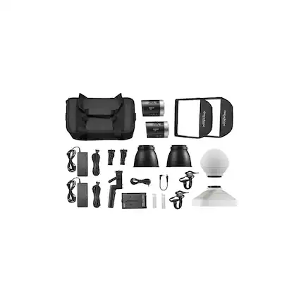 Front. Godox - Godox ML30 Dainty LED 2-Light Kit.