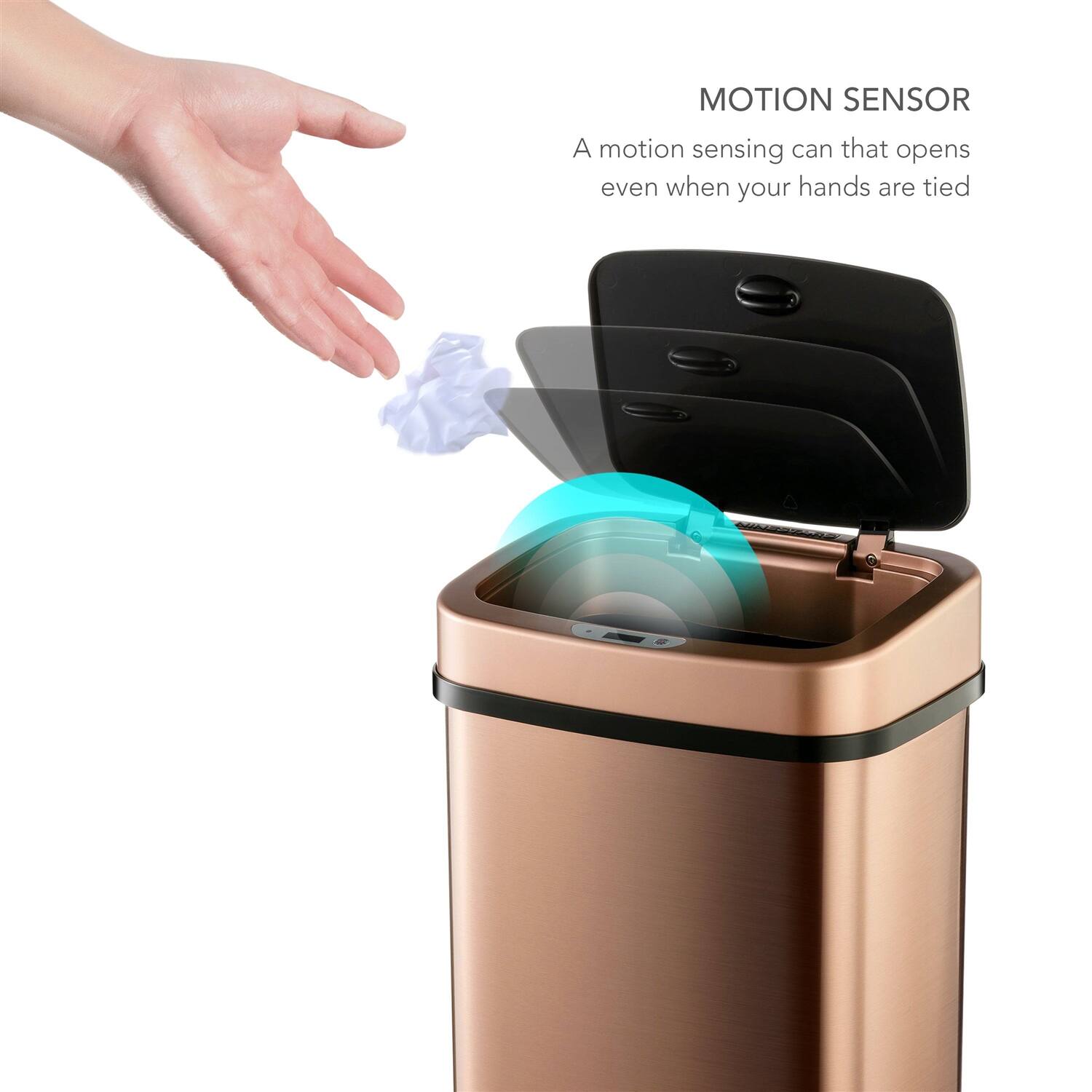 MOTION SENSOR  
A motion sensing can that opens even when your hands are tied