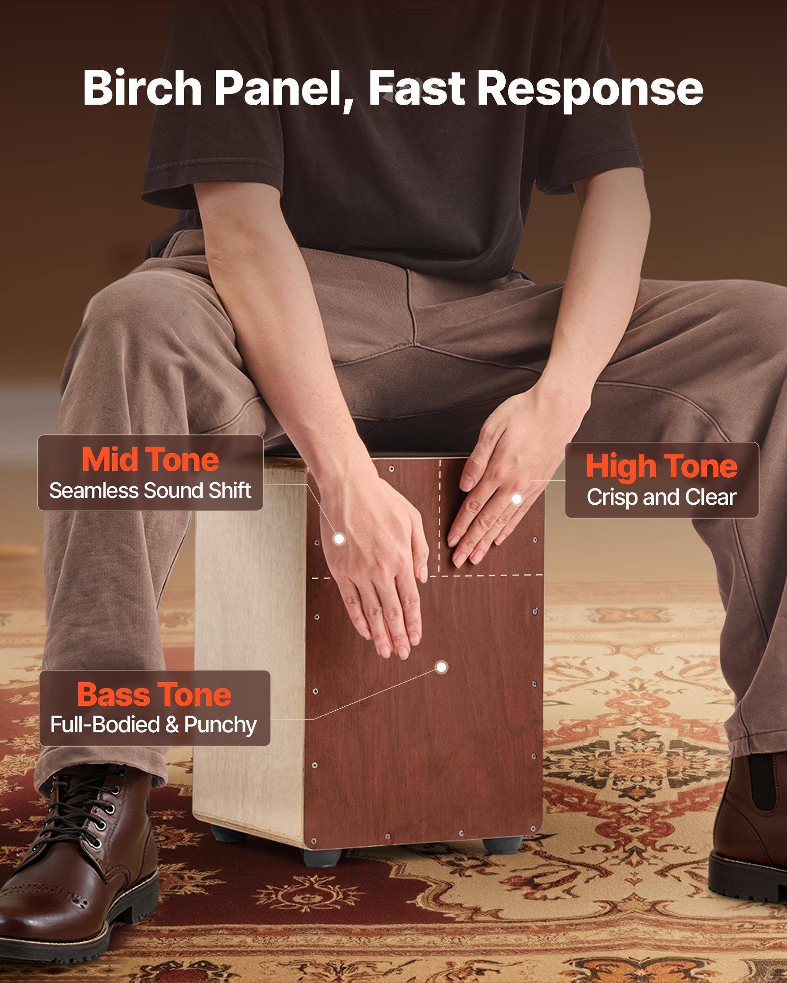 Birch Panel, Fast Response

- Mid Tone: Seamless Sound Shift
- High Tone: Crisp and Clear
- Bass Tone: Full-Bodied & Punchy