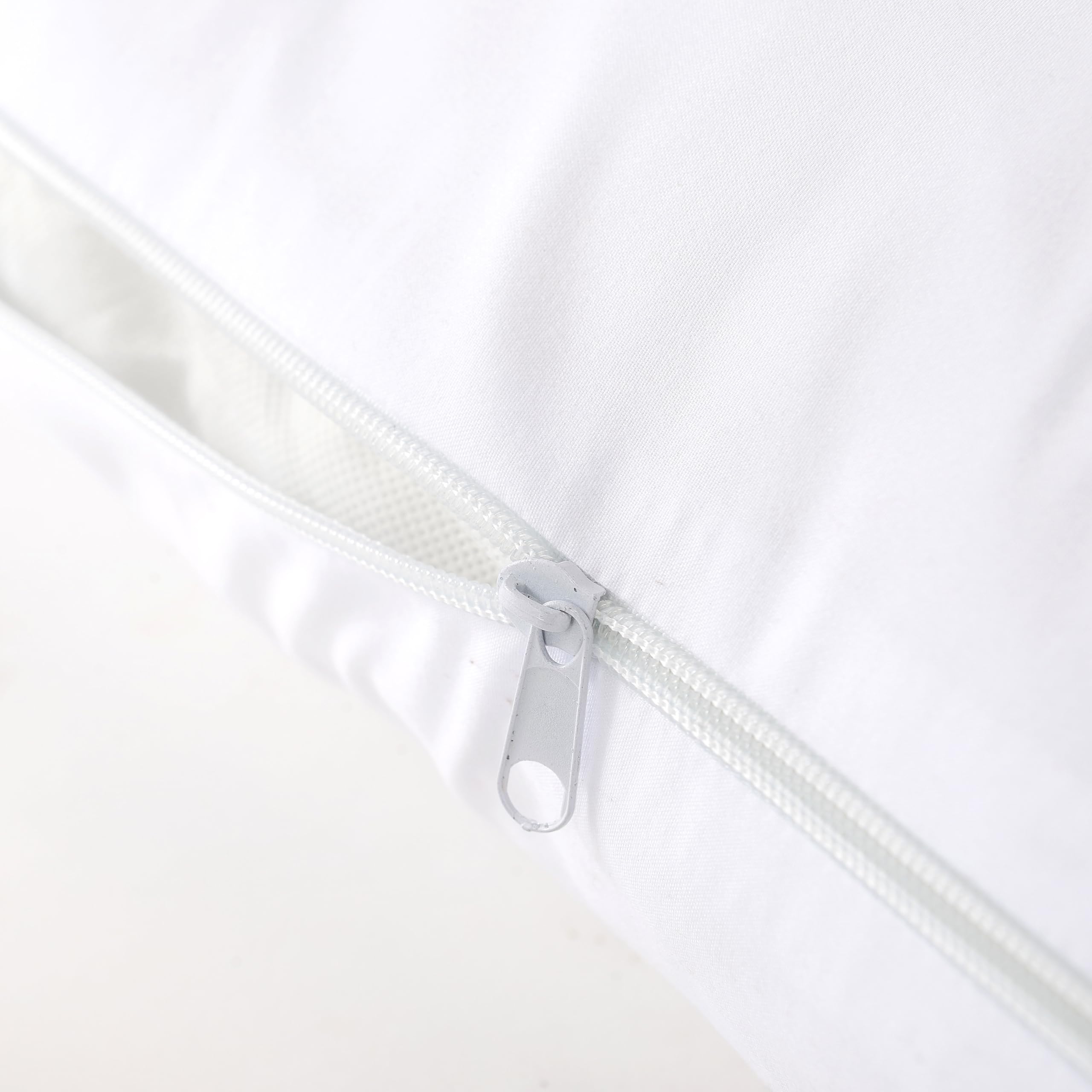 Left. Cheer Collection - White Pillowcase for V Shaped Pillow - White.