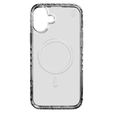 Front. Cellhelmet - Magnitude Series MagSafe-Compatible Case for iPhone 16 Plus Crystal Clear - Crystal Clear.