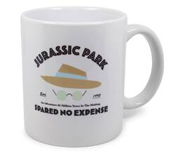 Surreal Entertainment - Jurassic Park "Spared No Expense" Ceramic Mug | Holds 11 Ounces - White