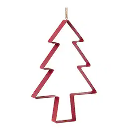 BreeBe - Pine Tree Cookie Cutter Ornament (Set of 4) - Red