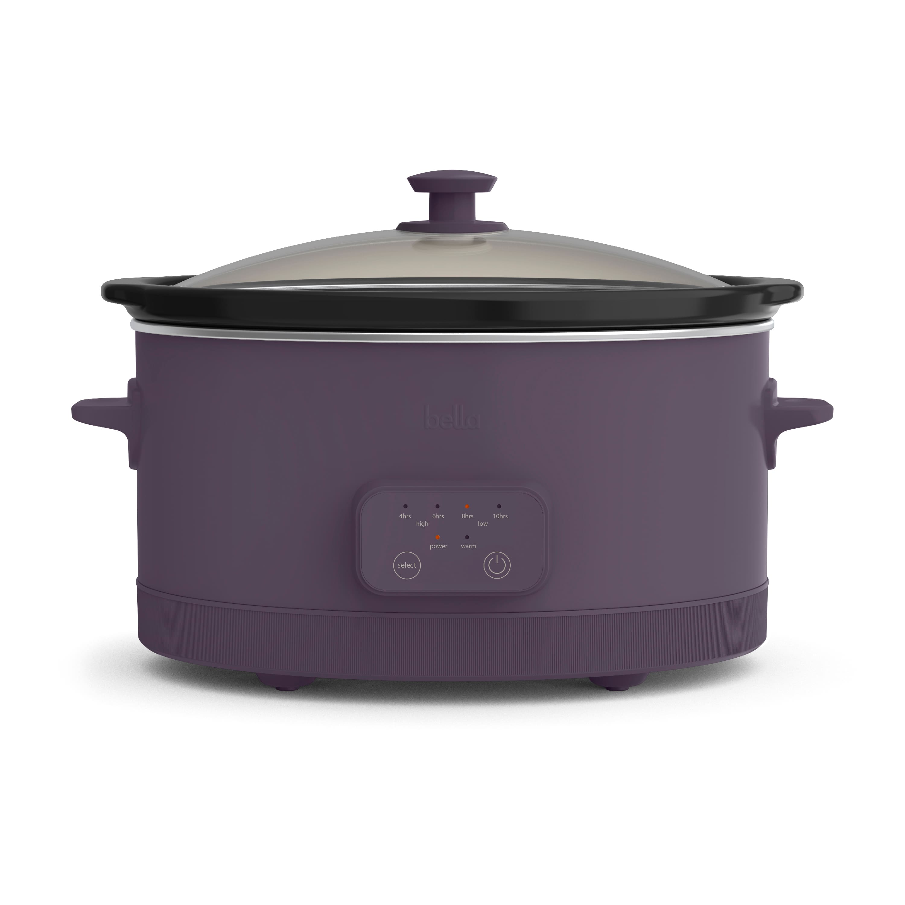 Bella - 6-qt. Programmable Slow Cooker - Plum