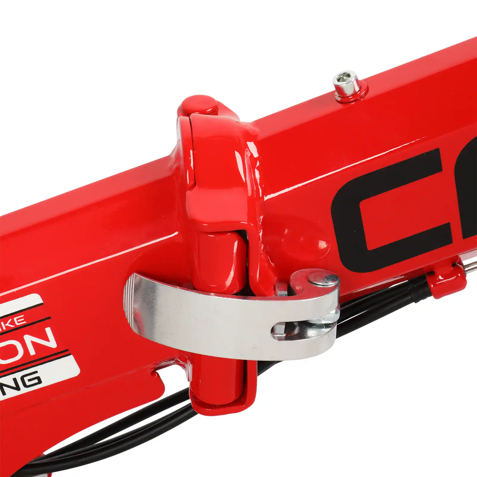 Alt View 4. Winado - 26" Folding Bike Full Suspension Mountain Bike 21 Speed Mens/Womens High Carbon Steel Frame,Suspension Fork - RED.