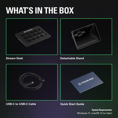 Elgato Stream Deck MK.2 Full size Wired USB Keypad with 15 Elgato Stream Deck MK.2 Full size Wired USB Keypad with 15