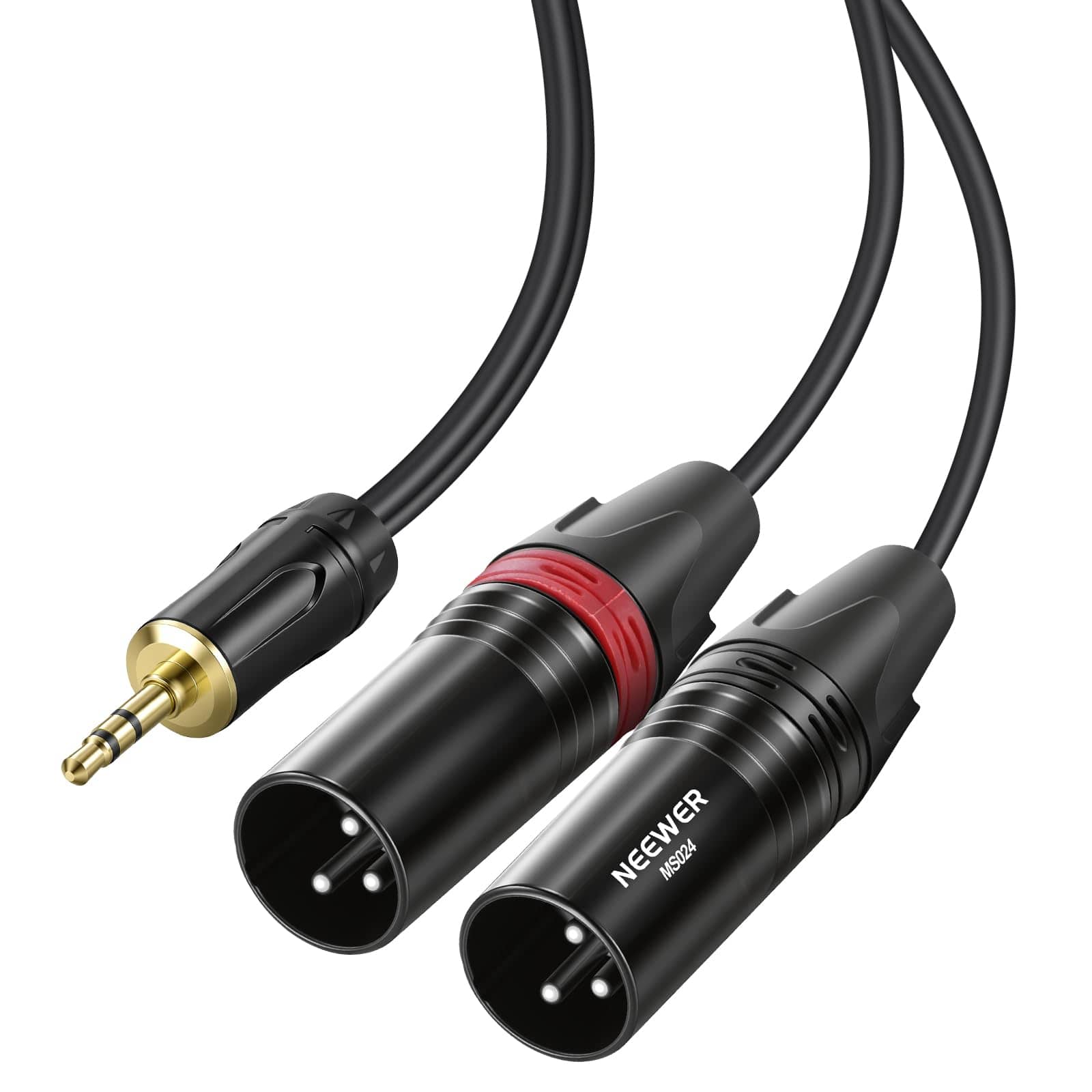 Neewer - 3.5mm TRS to Dual XLR Breakout Cable, 6ft