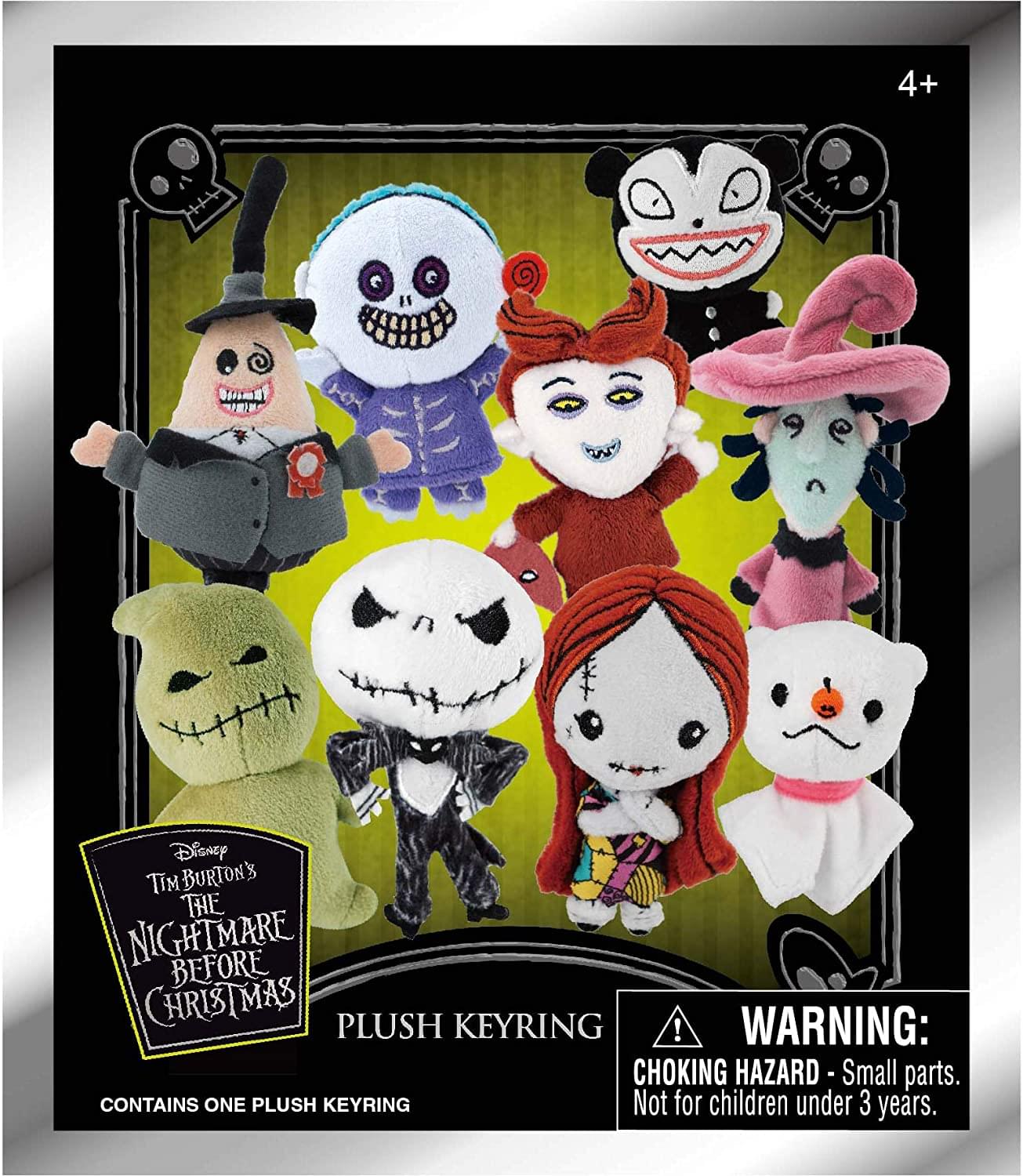 Disney - Nightmare Before Christmas Blind Bag Plush Bag Clip | One Random - Black