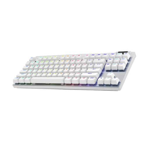 Logitech - PRO X TKL LIGHTSPEED Wireless Mechanical Tactile Switch Gaming Keyboard with LIGHTSYNC RGB for PC - White