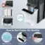 How to Get Cooler Air Quickly:

1. Put ice packs into the fridge for a few hours.
2. Put ice boxes and water to the water tank.
3. Turn on the cooling mode.