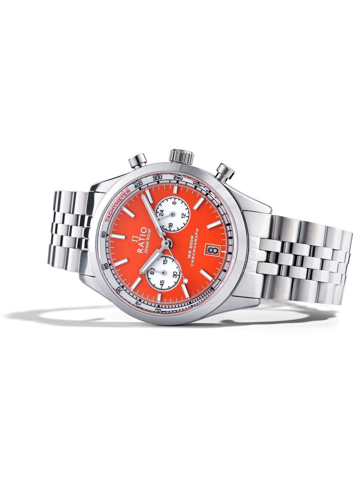 300 240 400 ada 9 TACHYMETER 24 12 18 09 Racer PH RATIO Street 200M CHRONOGRAPH R 8 WR CHRON 15 99 6 30 5 78 Or PR