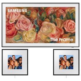 Samsung - 65" The Frame QLED 4K Smart TV 2024 with 2x Frame Smart Speaker