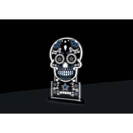Evergreen Enterprises - Dallas Cowboys 10" LED Tabletop Sugar Skull Halloween Desklite Sign - Multicolor