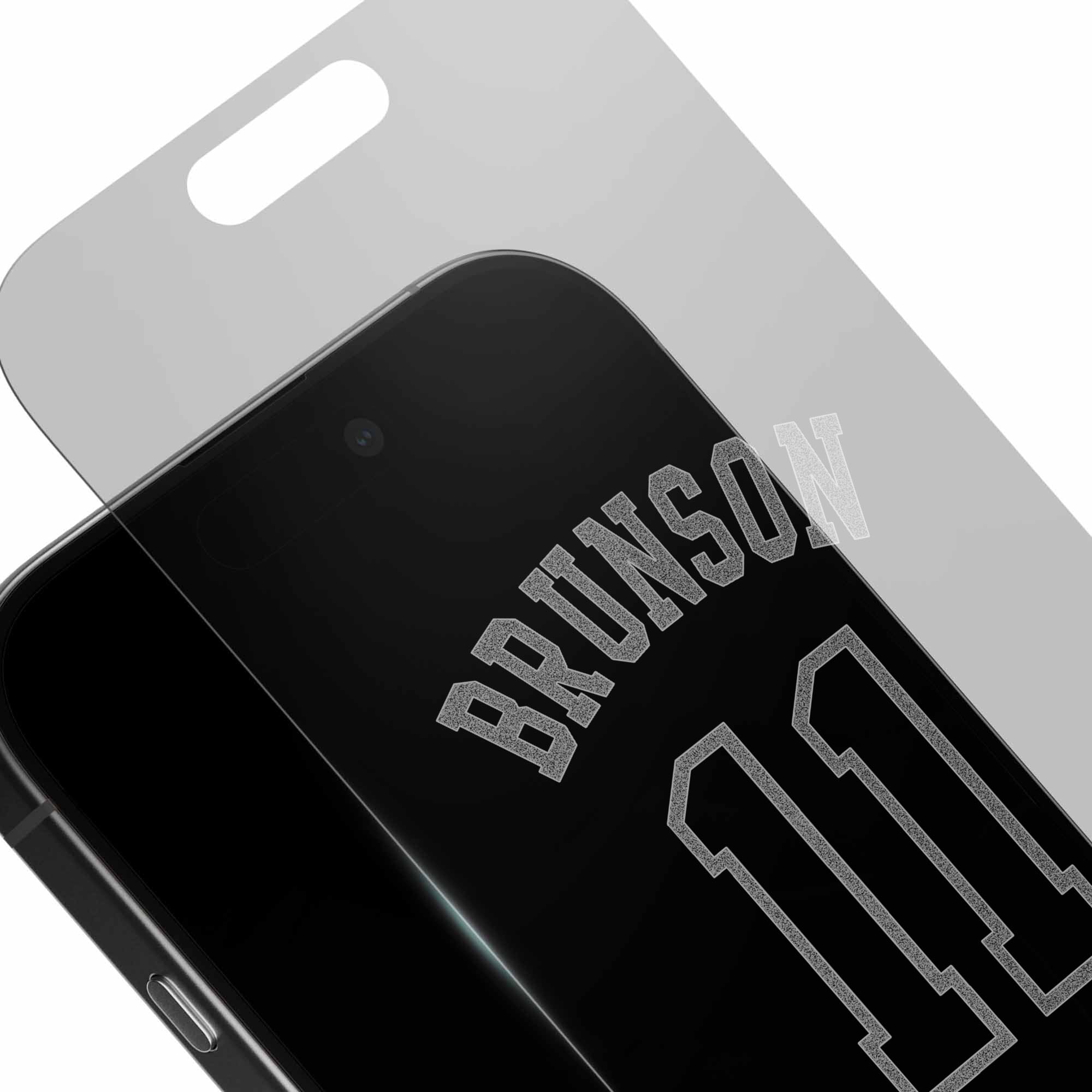Alt View 2. Screen Skinz - Jalen Brunson New York Knicks Clear iPhone Screen Protector - 16 Pro Max - Multicolor.