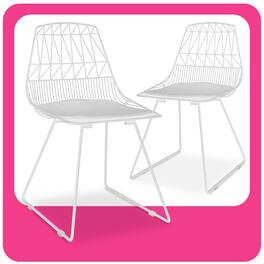 Adore Decor - Vivi Dining Chair, Set of 2 - White