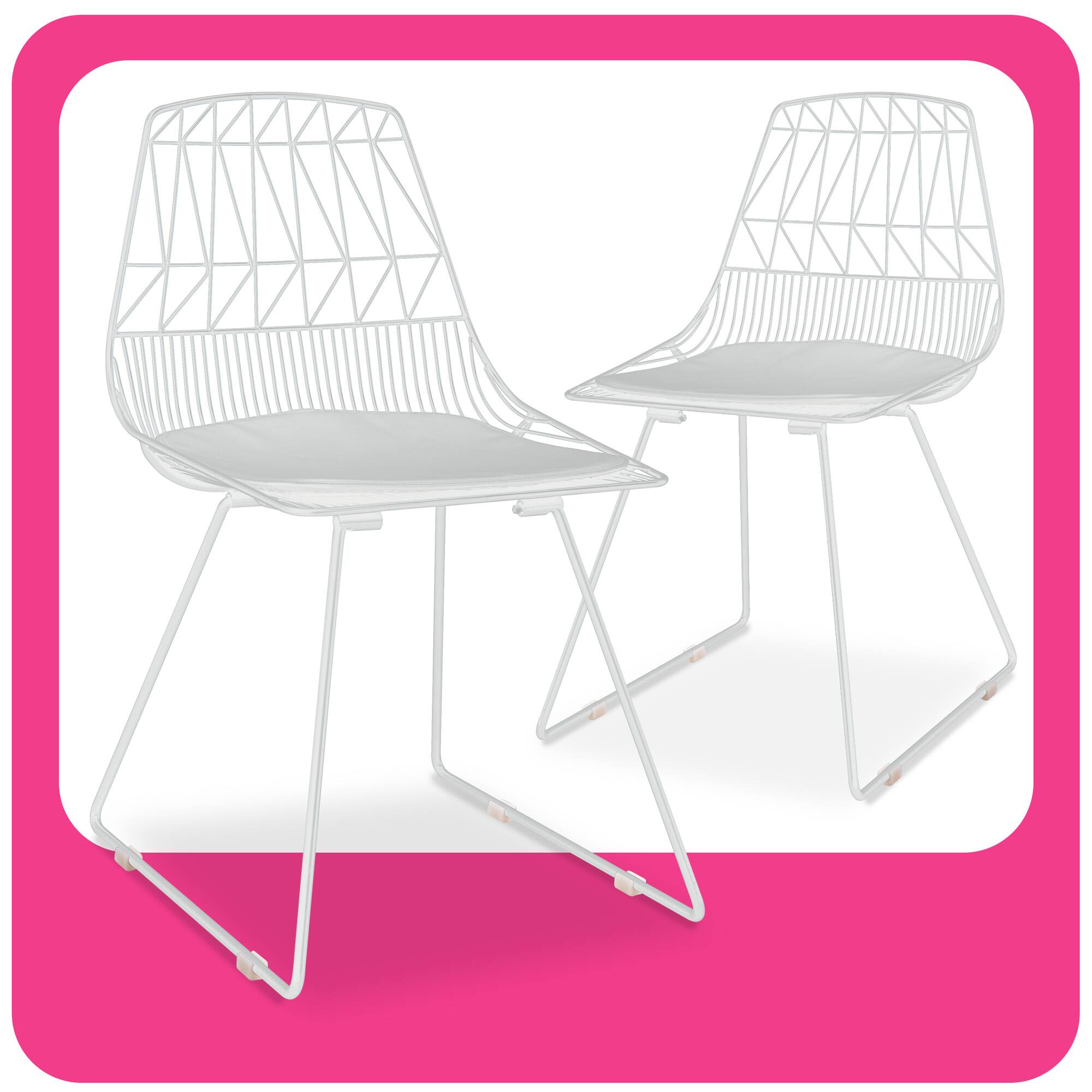 Front. Adore Decor - Adore Decor Vivi Dining Chair, Set of 2, White - White.