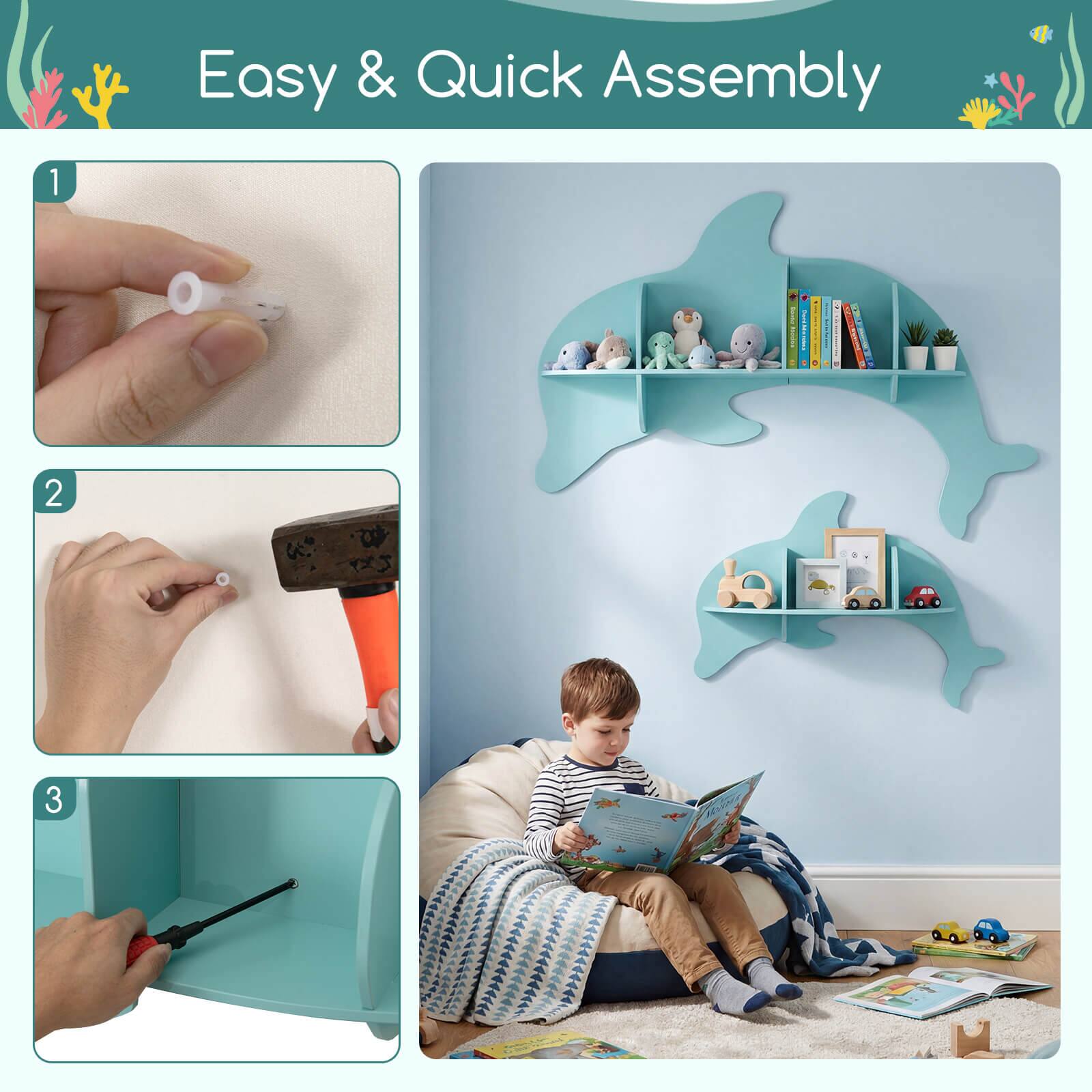Easy & Quick Assembly

1. 
2. 
3.