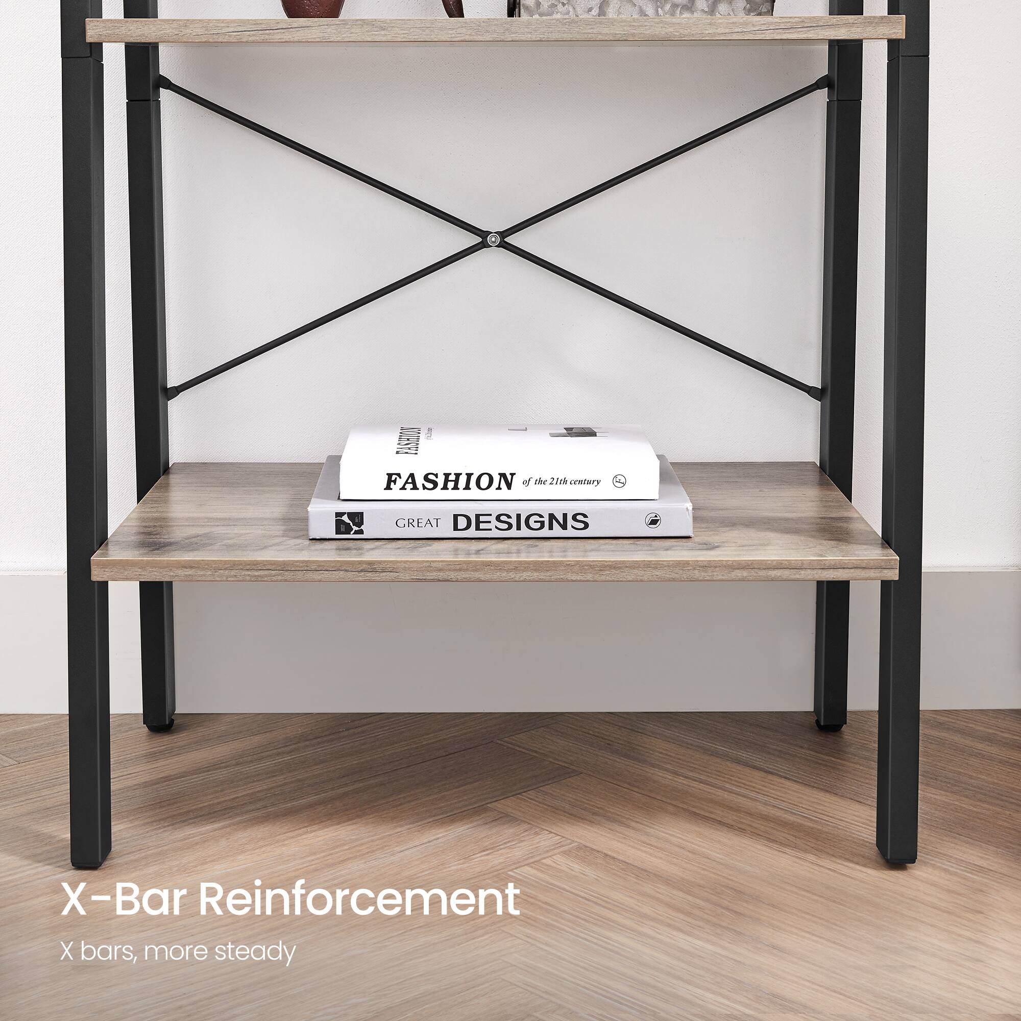 Sure, here is the corrected and grouped text from the image:

---

**X-Bar Reinforcement**  
X bars, more steady

**FASHION of the 21st century**  
GREAT DESIGNS

---