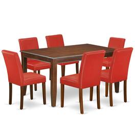 East West Furniture - Dining Room Set Mahogany - Brown