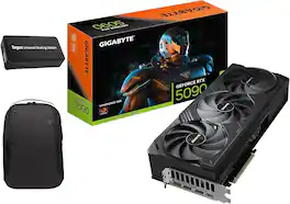 GIGABYTE - GeForce RTX 5090 WINDFORCE OC 32GB GDDR7 512-bit GPU GV-N5090WF3OC-32GD w/ Targus Dock & Alienware Backpack
