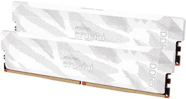 Crucial - Pro Overclocking 32GB (2x16GB) DDR5 6400MHz C32 UDIMM Desktop Memory - White