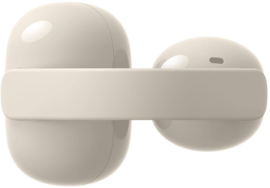 Angle. Sony - LinkBuds Clip Truly Wireless Open Earbuds - Greige.