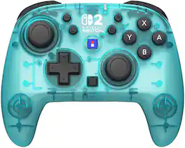 Hori - Switch 2 Accessory: HORI-Wireless HORIPAD Turbo (Aqua) for Nintendo Switch 2 - Multicolor