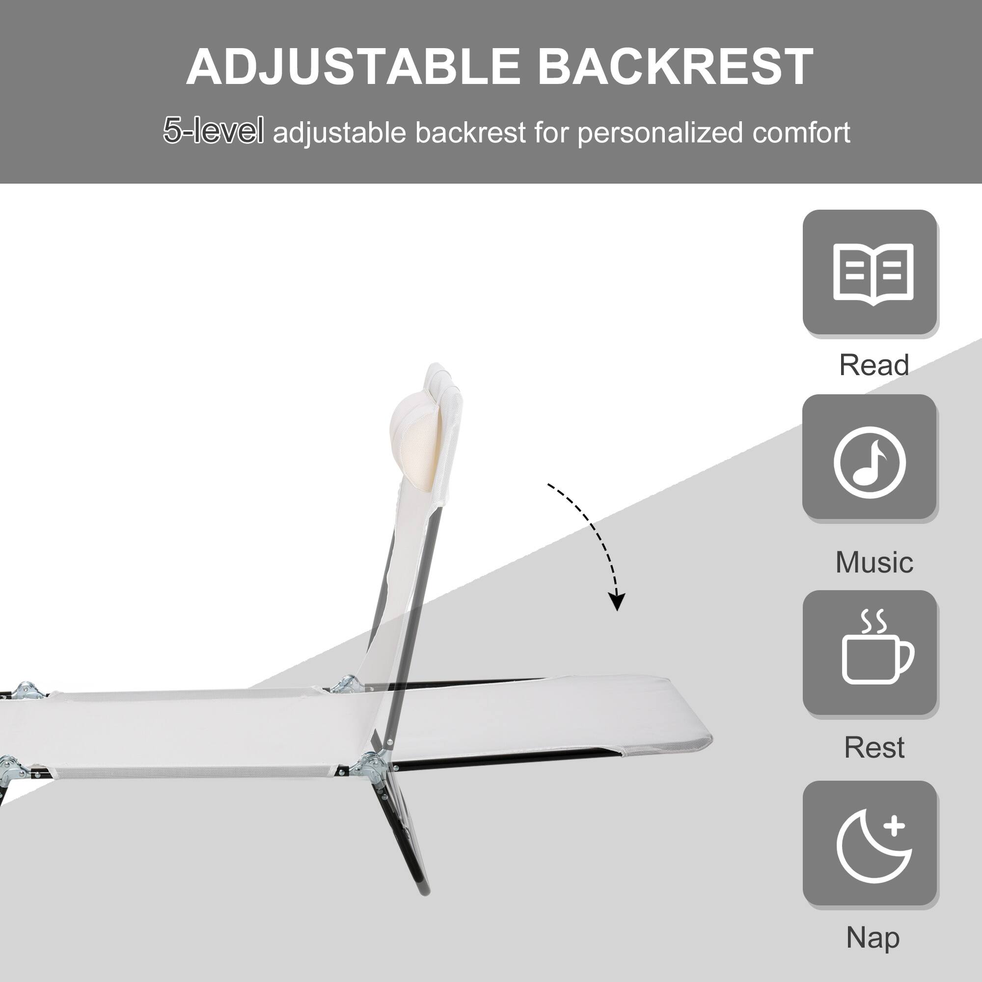 ADJUSTABLE BACKREST 5-level adjustable backrest for personalized comfort

Read
Music
Rest
Nap