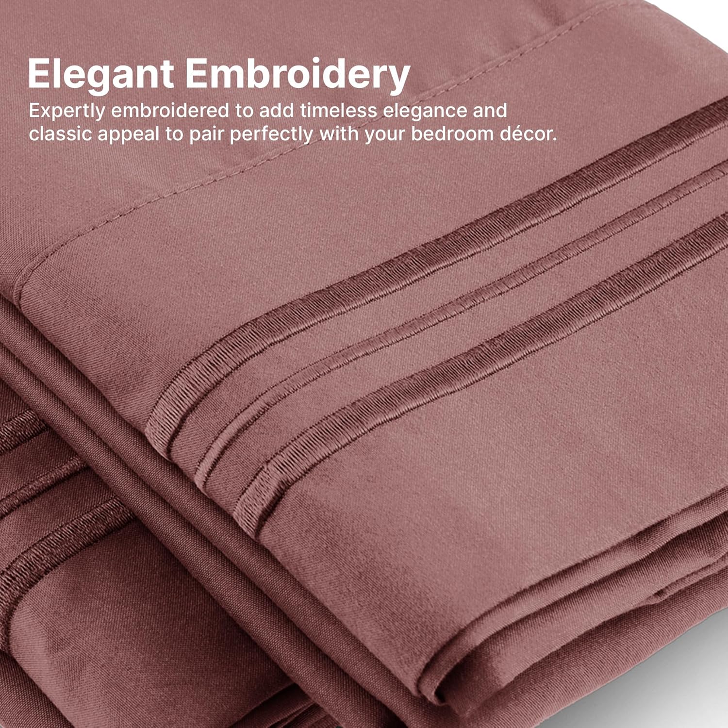 Elegant Embroidery

Expertly embroidered to add timeless elegance and classic appeal to pair perfectly with your bedroom décor.