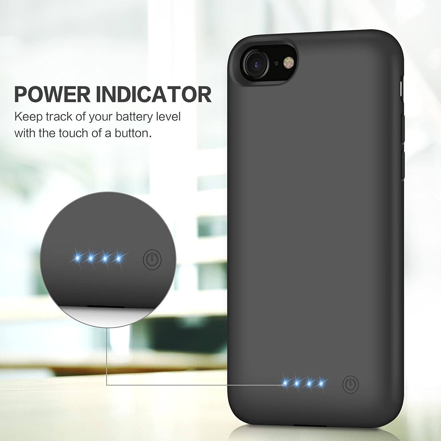 POWER INDICATOR
Keep track of your battery level with the touch of a button.