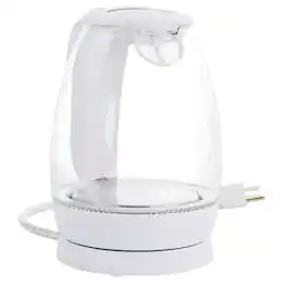 Better Chef - 1.7 Liter Glass 360 Degree Cordless LED Electric Kettle - White