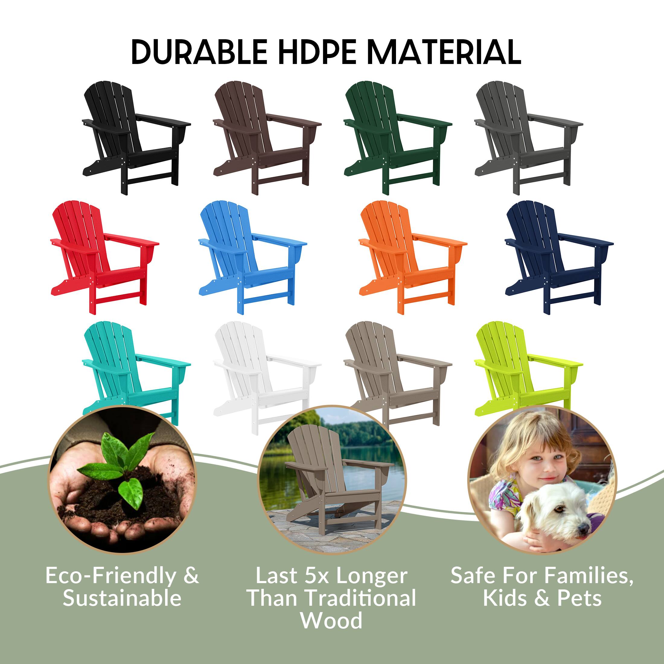 DURABLE HDPE MATERIAL

Eco-Friendly & Sustainable

Last 5x Longer Than Traditional Wood

Safe For Families, Kids & Pets