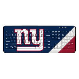 Keyscaper - New York Giants Diagonal Stripe Wireless Keyboard - Multicolor