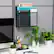 Alt View 11. Mind Reader - Vertical File Storage, Desktop Organizer, Wall Mount, Office, Metal Mesh, 12.5"L x 3.75"W x 11.5"H - Black.